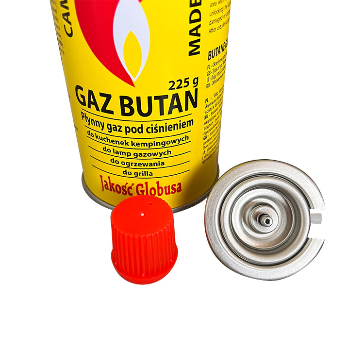 Клапан портативной газовой плиты и клапан газового картриджа с бутаном и красные колпачки с клапаном для баллончиков сжиженного нефтяного газа